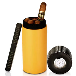 Boîte à cigares de voyage en cuir